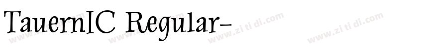 TauernIC Regular字体转换
